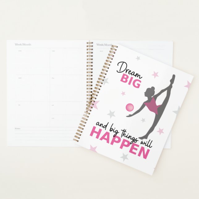 Agenda Personalized Rhythmic Gymnast Dream Big Planner wi (Exibição)