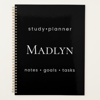 Agenda Personalized Study  Weekly Planner 