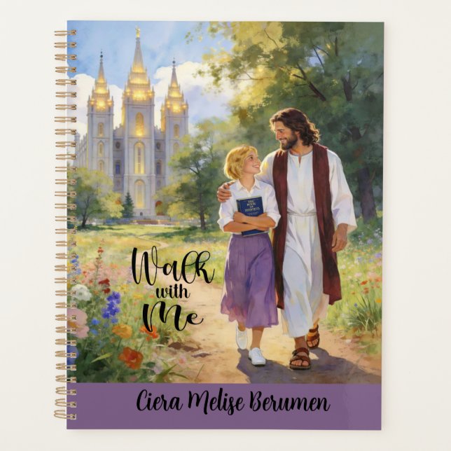 Agenda Personalized 'Walk with Me' Christian LDS Planner4 (Frente)