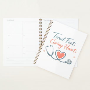 Agenda Pés Cansados Coração Cuidando – Design de Apreciaç