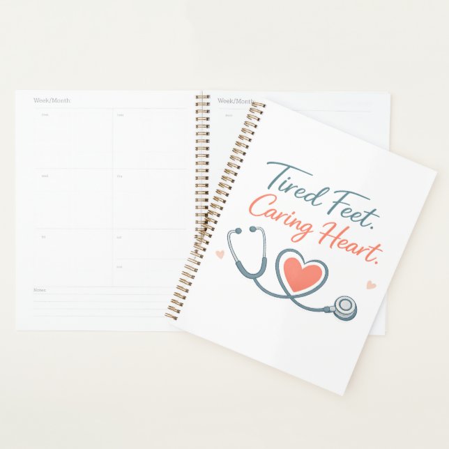 Agenda Pés Cansados Coração Cuidando – Design de Apreciaç (Exibição)