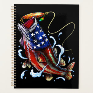 Agenda Pesca de Bass Pesca Peixe de Bandeira Americana Pe