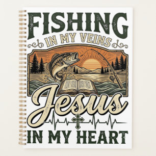 Agenda Pescaria Em Minhas Veias Jesus No Meu Coração Vint