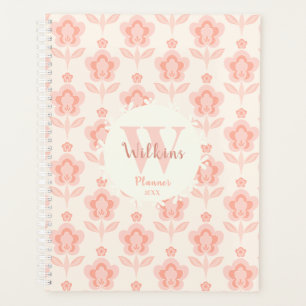 Agenda Pêssego rosa pálido Boho Flor Arte Floral Decência