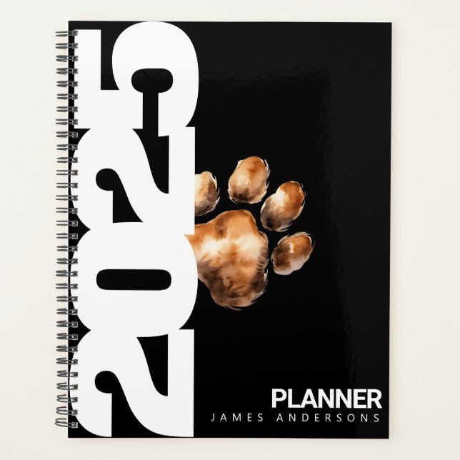 Agenda Pet Moderno Personalizado Bonito Amantes 2025 (Frente)