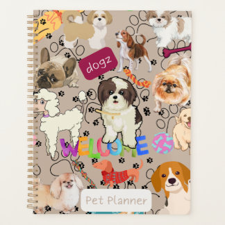 Agenda Pet Planner de Boas-vindas do Dogz