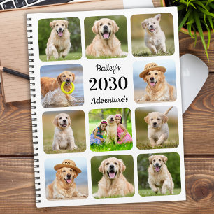 Agenda Pet Puppy Dog 11 Foto anual personalizado moderno