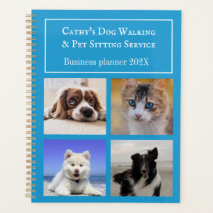 Agenda Pet Sitting Dog Walking Service Foto Personalizada