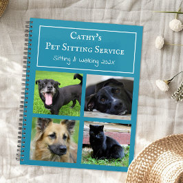 Agenda Pet Sitting Dog Walking Service Foto Personalizada