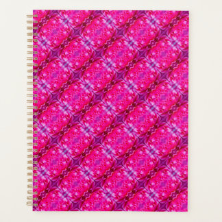 Agenda Pétalas rosa vibrantes, cor-de-rosa, padrão floral