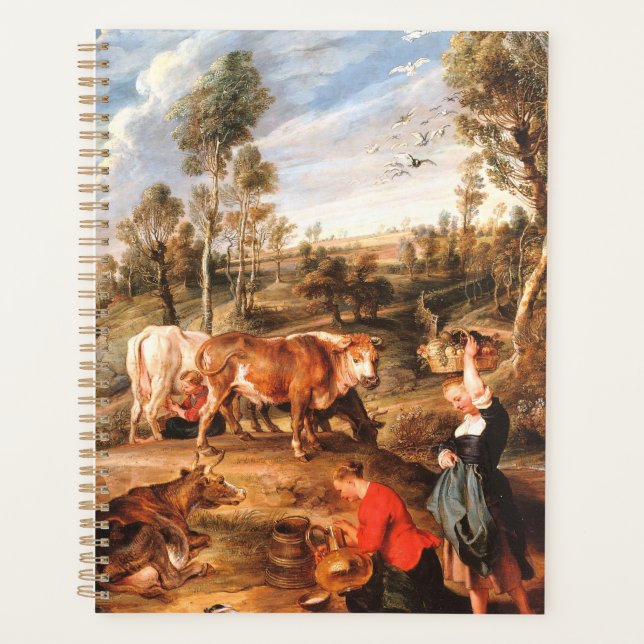 Agenda Peter Paul Rubens Milkmaids with Cattle in a Lands (Frente)