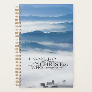 Agenda Philippians 4:13 Todas as coisas através da Bíblia