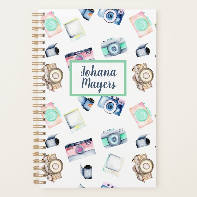 Agenda Photography planner Photo planner Cute cameras (Frente)