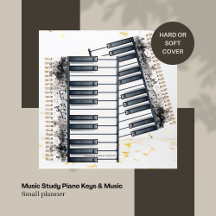 Piano Keys & Music Small Planner