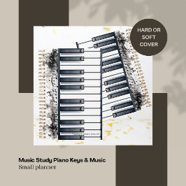 Agenda Piano Keys & Music Small Planner