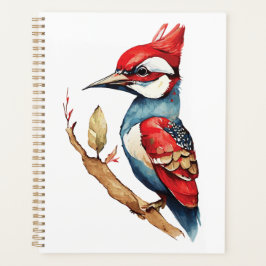 Agenda Pica-pau vermelho e azul