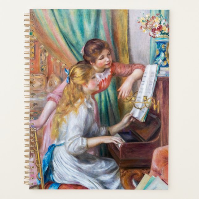 Agenda Pierre Auguste Renoir - Jovens Meninas no Piano (Frente)