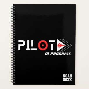 Agenda Piloto Em Andamento E Avião, Moderno Simples, Pers