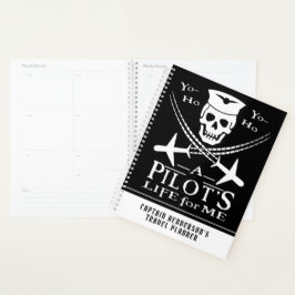 Agenda Piloto Funny Skull Aviões Piram Humor | Personaliz