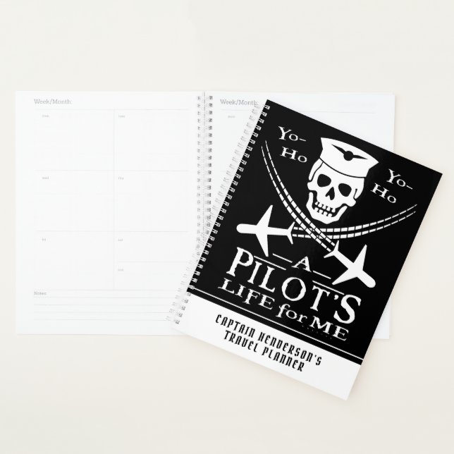 Agenda Piloto Funny Skull Aviões Piram Humor | Personaliz (Exibição)
