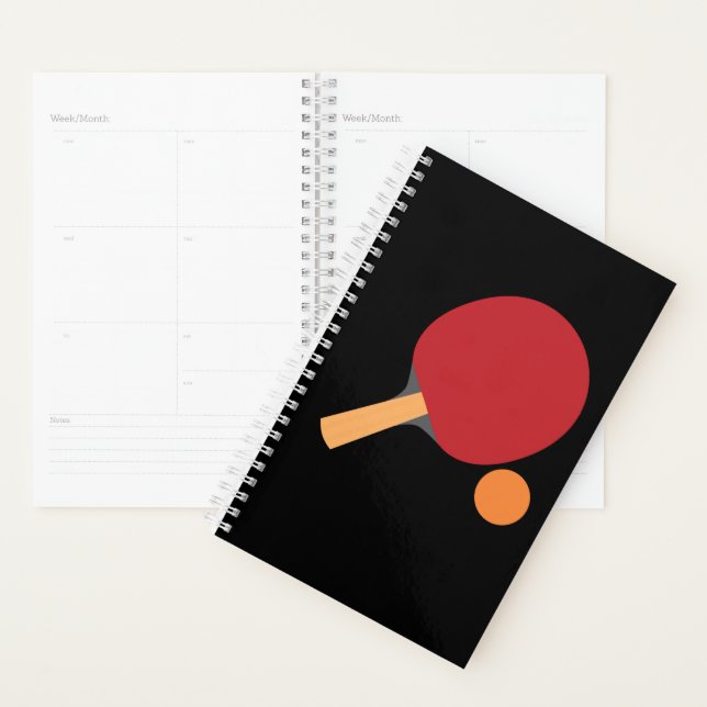 Agenda Ping Pong Paddles Tênis Engraçado (Exibição)
