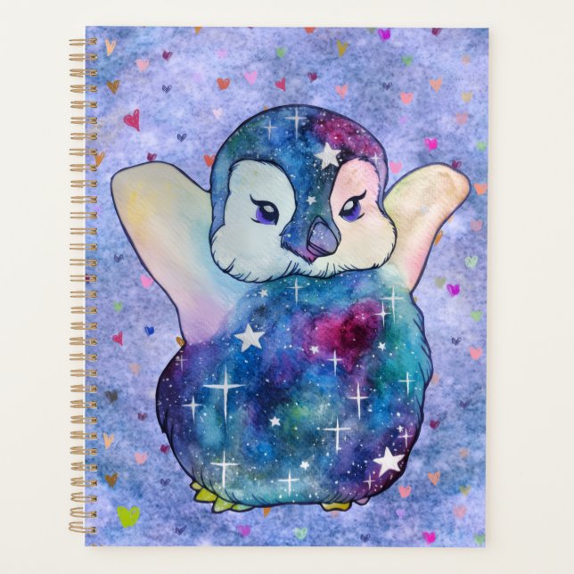 Agenda Pinguim chamado Botão (Frente)