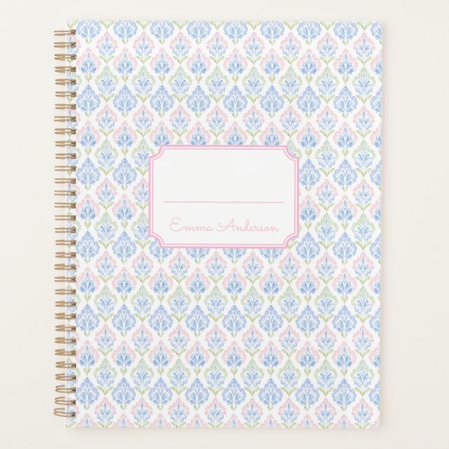 Agenda Pink and Blue Grandmillennial (Frente)