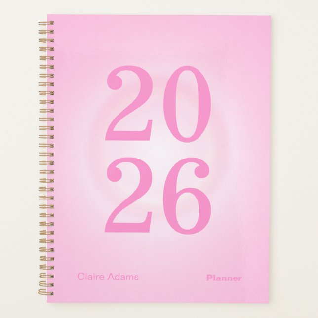 Agenda Pink Aura Big Year Planner (Frente)