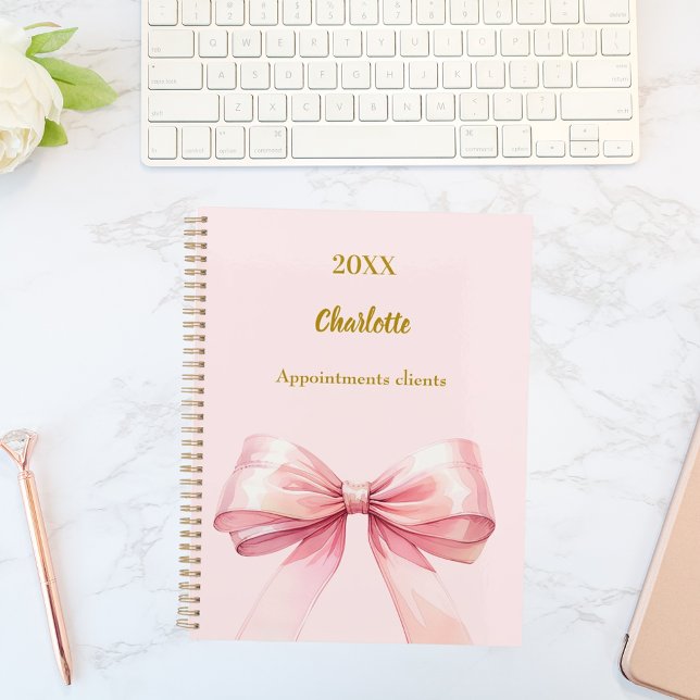 Agenda Pink bow 2026 (Criador carregado)