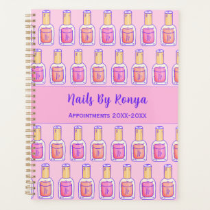 Agenda Pink Coral Nail Polonês Salon Artistas Arte