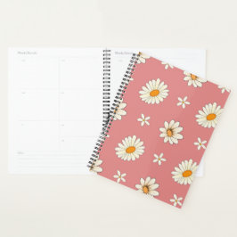 Agenda Pink Daisy Pattern