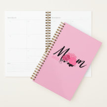 Pink Dourado caderno espiralado para a mãe