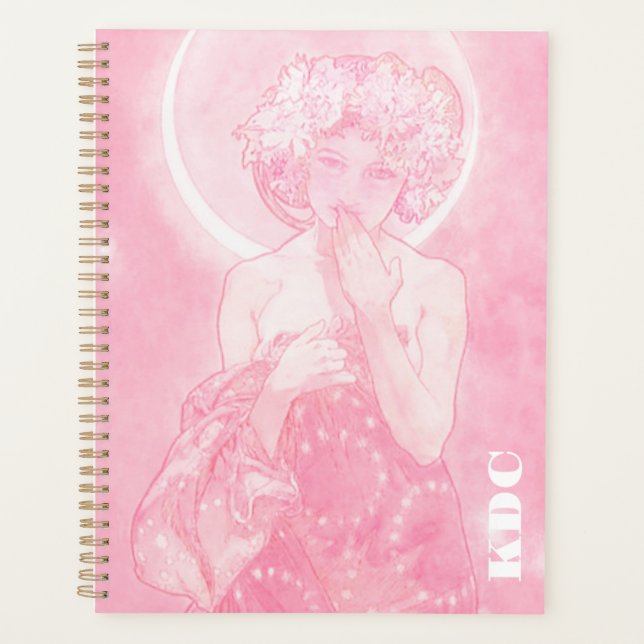 Agenda Pink Mucha 'A Lua' (Frente)