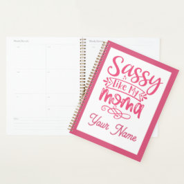 Agenda Pink Personalized "Sassy Moma"