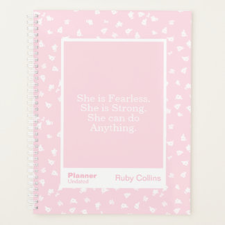 Agenda Pink/White Floral Block Quote | Fully Customizable