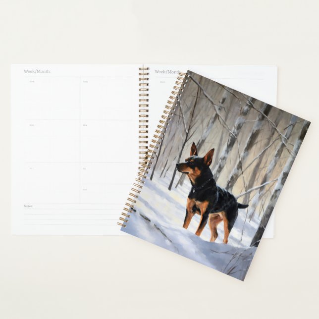 Agenda Pinscher Miniatura Deixe Nevar Natal (Exibição)