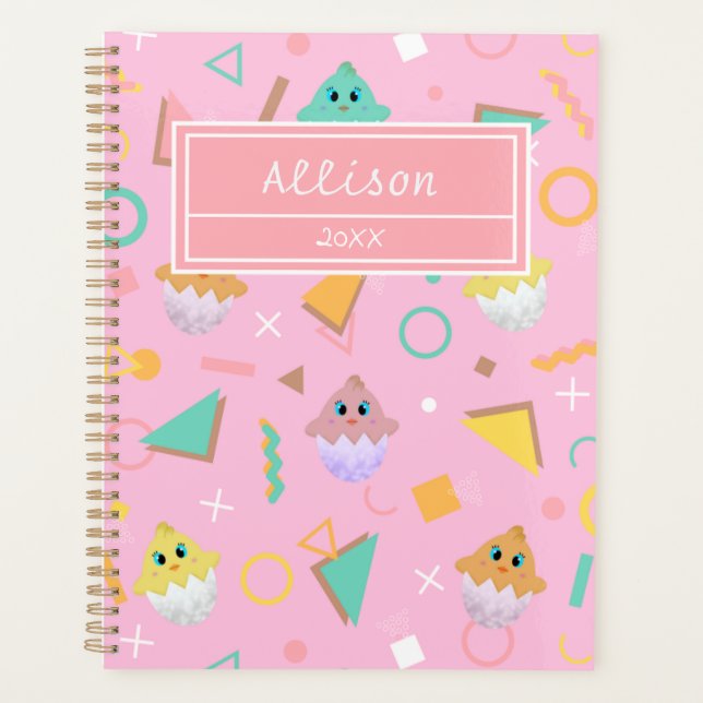 Agenda Pintinho Rosa (Frente)