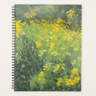 Agenda Pintor Original de Flor Amarelo