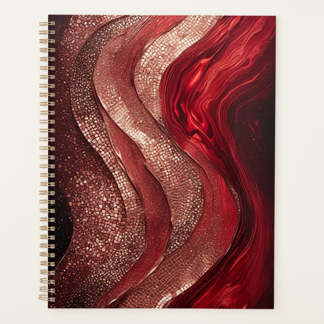 Agenda Pintura Abstrata Elegante (Frente)