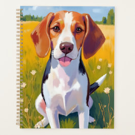 Agenda Pintura Artística de Cachorro Beagle