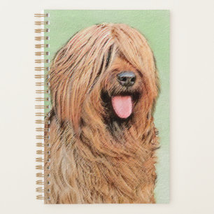 Agenda Pintura Briard - Arte Cachorro Original
