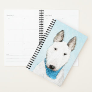 Agenda Pintura Bull Terrier - Arte Cachorro Original Boni