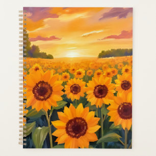 Agenda Pintura da Paisagem do Pôr do Sol no Campo de Gira