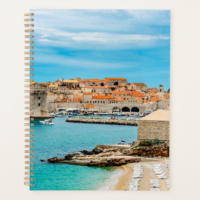 Agenda Pintura da praia de Dubrovnik (Frente)
