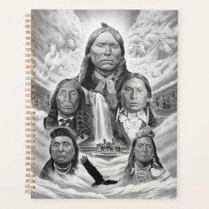 Agenda Pintura de Americanos nativos Famosos de Modelo Pe