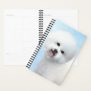 Agenda Pintura de Bichon Frise - Arte de Cachorro Origina