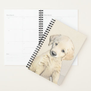 Agenda Pintura De Cãozinho Para Retriever ouro - Arte De