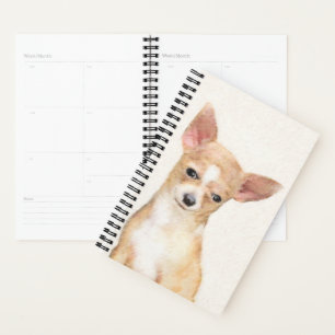 Agenda Pintura de Chihuahua - Arte de Cachorro Original C