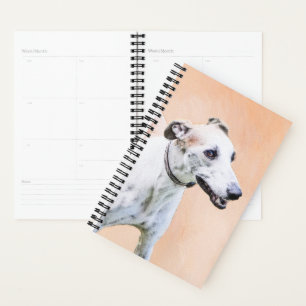 Agenda Pintura de Greyhound - Arte de Cachorro Original