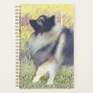 Agenda Pintura de Keeshond Aspen - Arte de Cachorro Origi